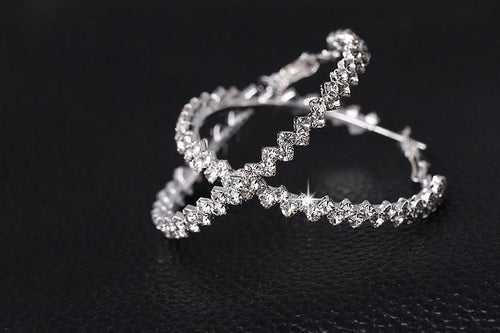 Crystal Hoop Earrings