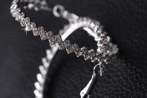 Crystal Hoop Earrings
