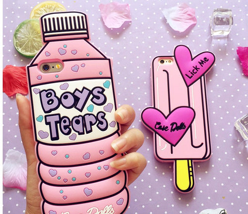 Water Bottle And Popsicle iPhone Cases