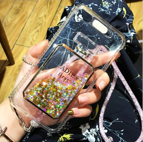Ladies First Glitter iPhone Case