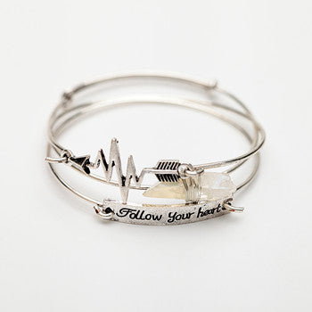 Follow Your Heart Bangle Set