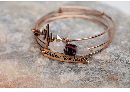 Follow Your Heart Bangle Set