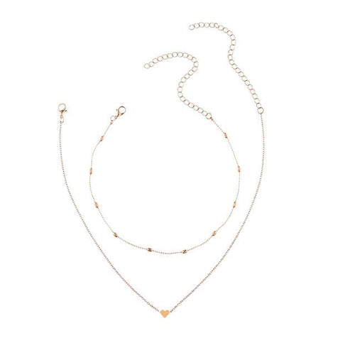 Heart Two Layer Choker