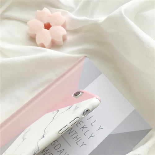 Color Block Marble iPhone Case