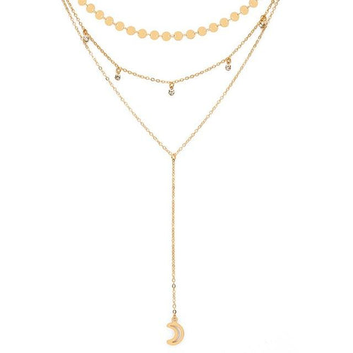 Moon Crystal Choker Necklace