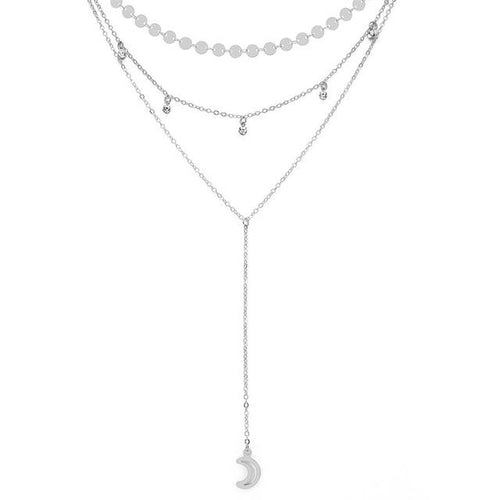 Moon Crystal Choker Necklace