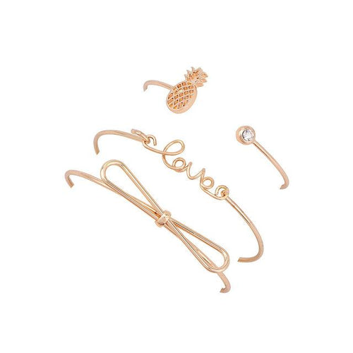 Pineapple Love Bangle Set
