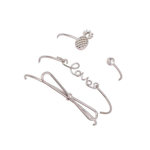 Pineapple Love Bangle Set