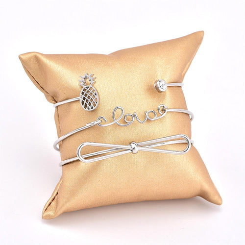 Pineapple Love Bangle Set