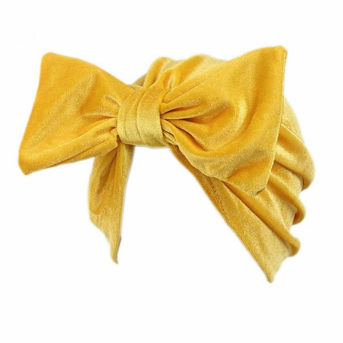 Hazel Velvet Bow Turban