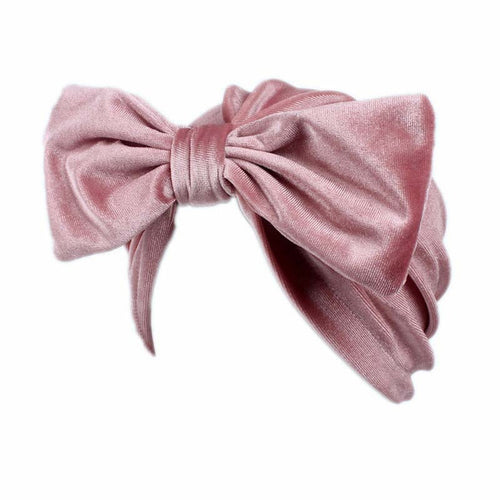 Hazel Velvet Bow Turban