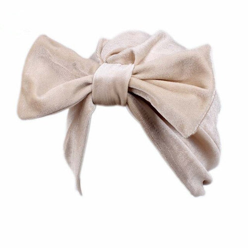 Hazel Velvet Bow Turban
