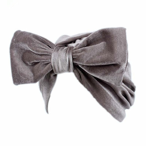 Hazel Velvet Bow Turban