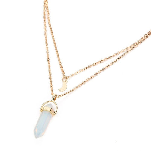 Moon Stone Choker Necklace