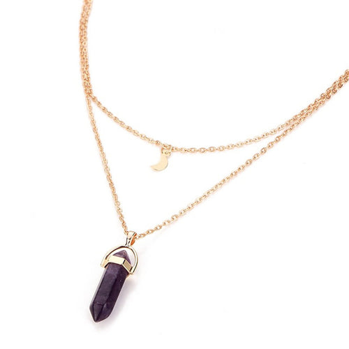 Moon Stone Choker Necklace