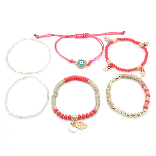 Wild Eye Beaded Bracelet Set