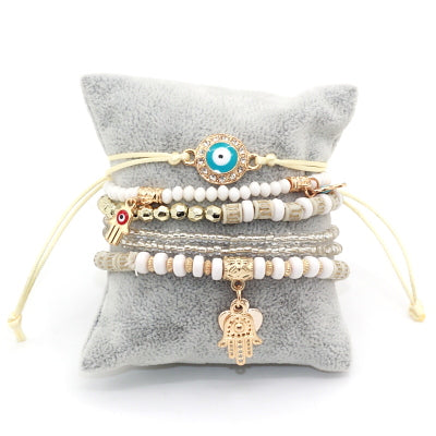Wild Eye Beaded Bracelet Set