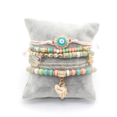 Wild Eye Beaded Bracelet Set