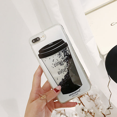 Coffee Quicksand iPhone Case