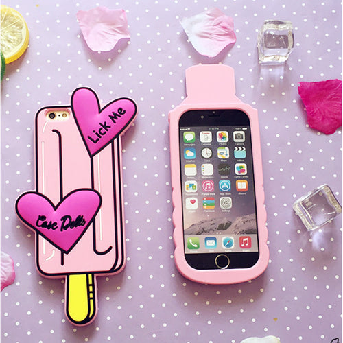 Water Bottle And Popsicle iPhone Cases