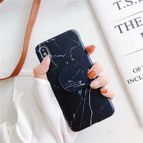 Marble iPhone Case + Pop Socket